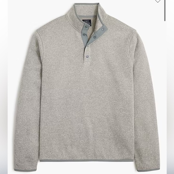 J crew Marled fleece half-snap pullover - Picture 1 of 4